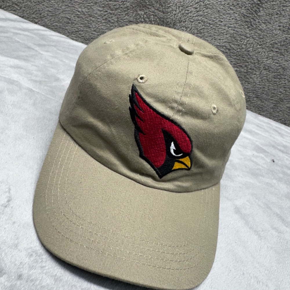 Arizona Cardinals Baseball Cap‎ Khaki Embroidered Logo Men's Adjustable Cotton
